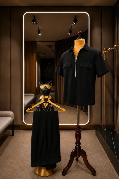 Premium Black half sleeves Co-Ord Set