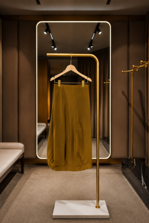 Mustard Gold Wide-Leg Trousers